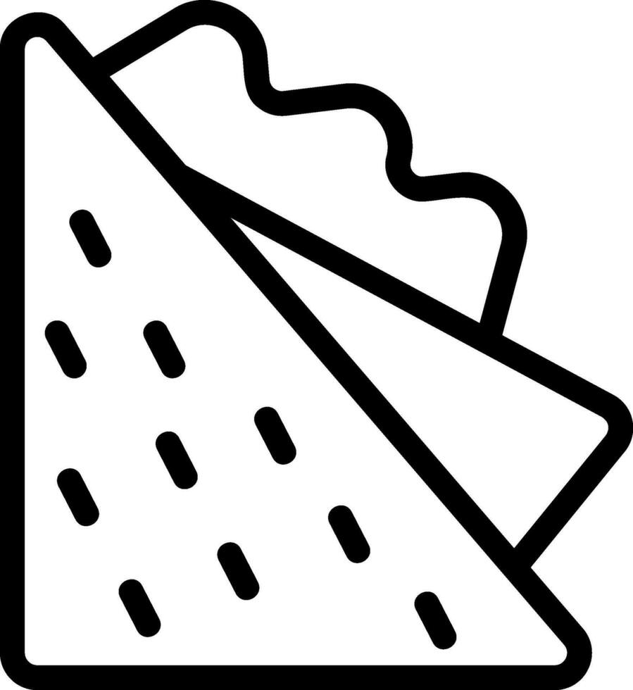 sandwich line icon vector