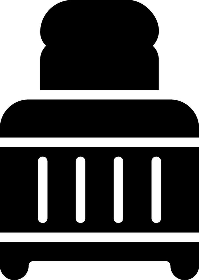 toaster glyph icon vector
