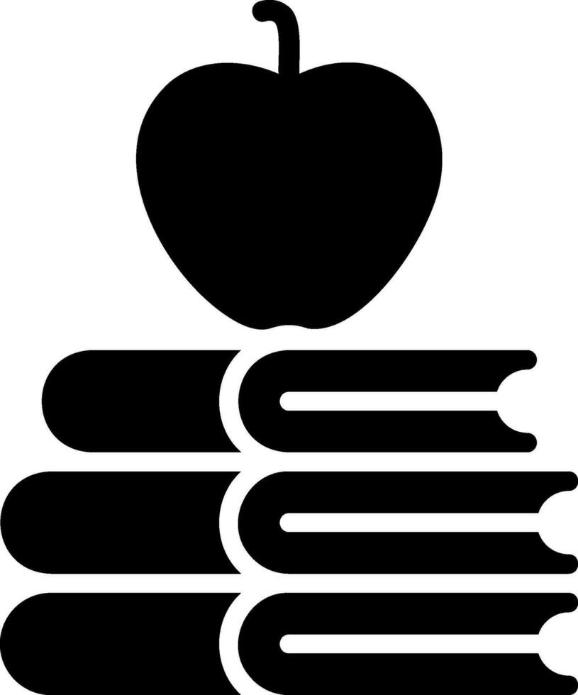 apple glyph icon vector