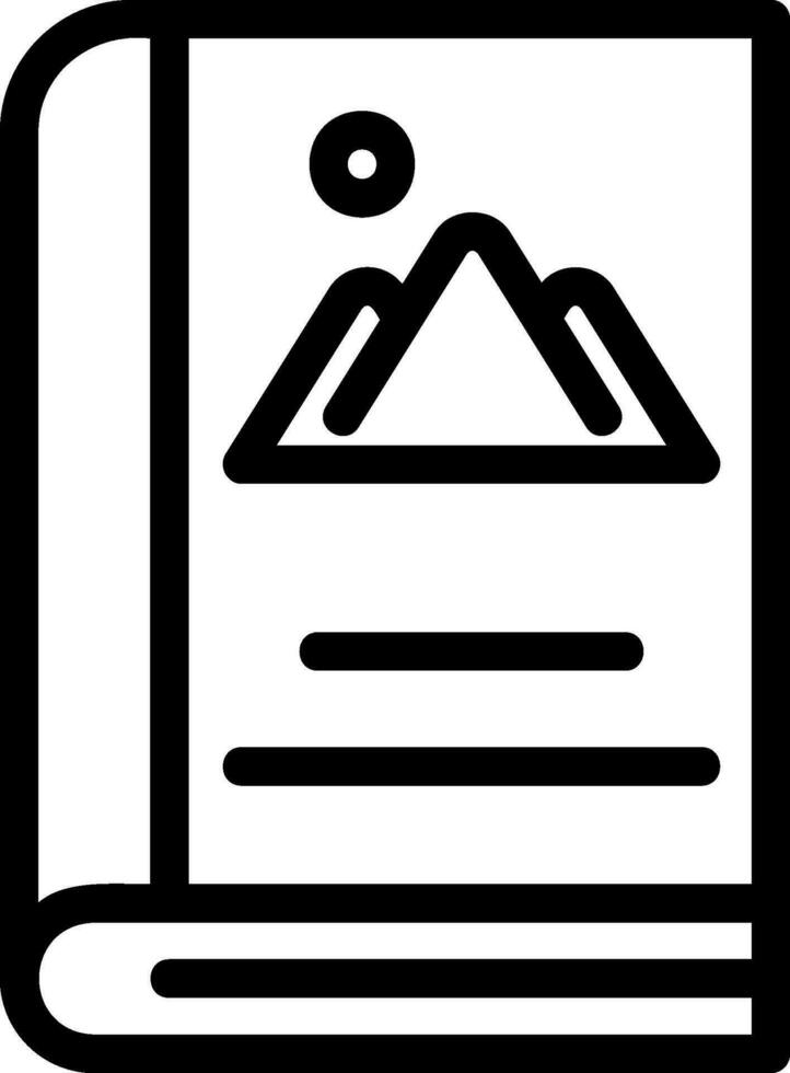 book line icon vector