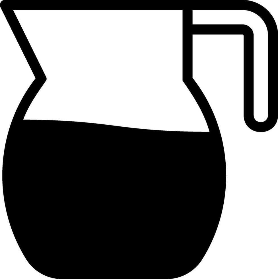 pitcher glyph icon vector