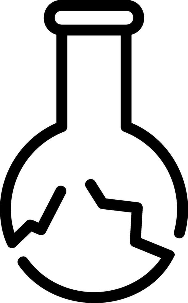 flask line icon vector