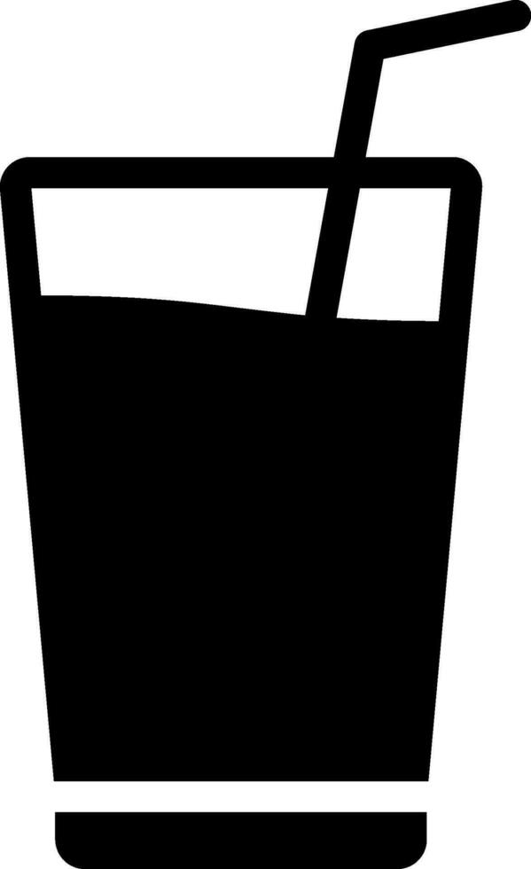 milkshake glyph icon vector