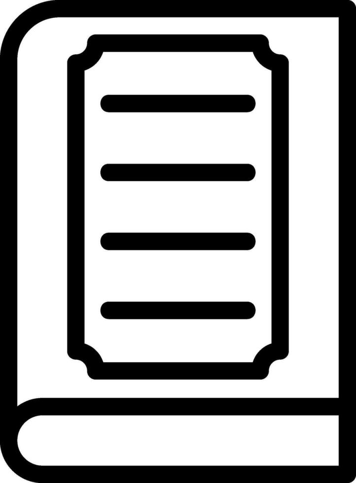 book line icon vector