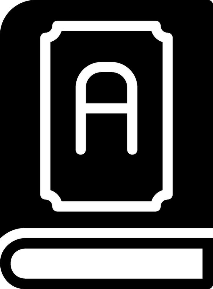 dictionary glyph icon vector