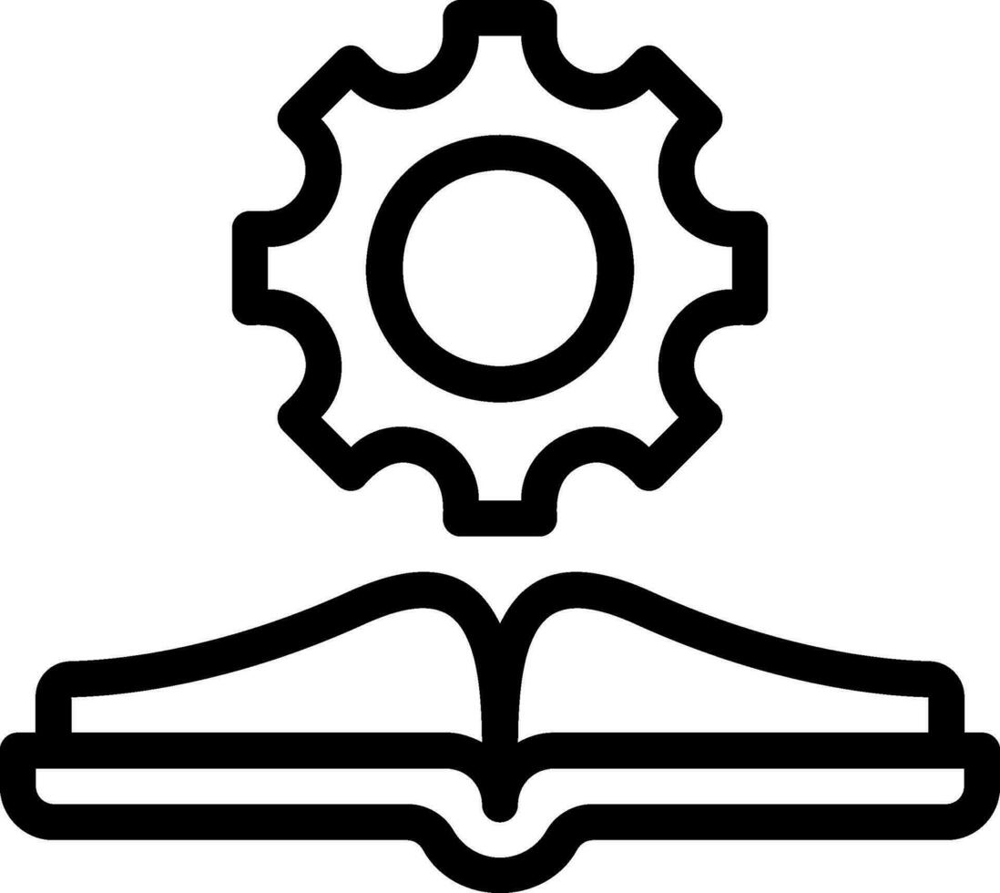 manual book line icon vector