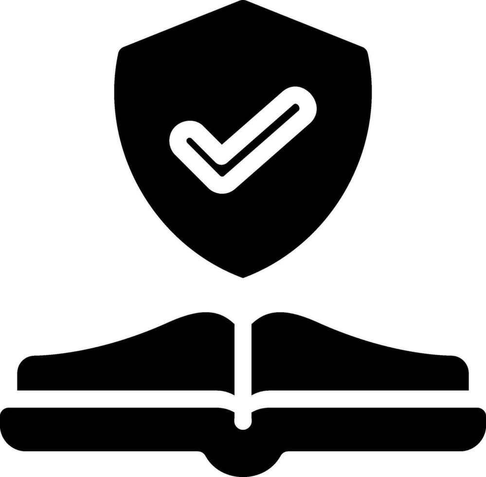 law book glyph icon vector