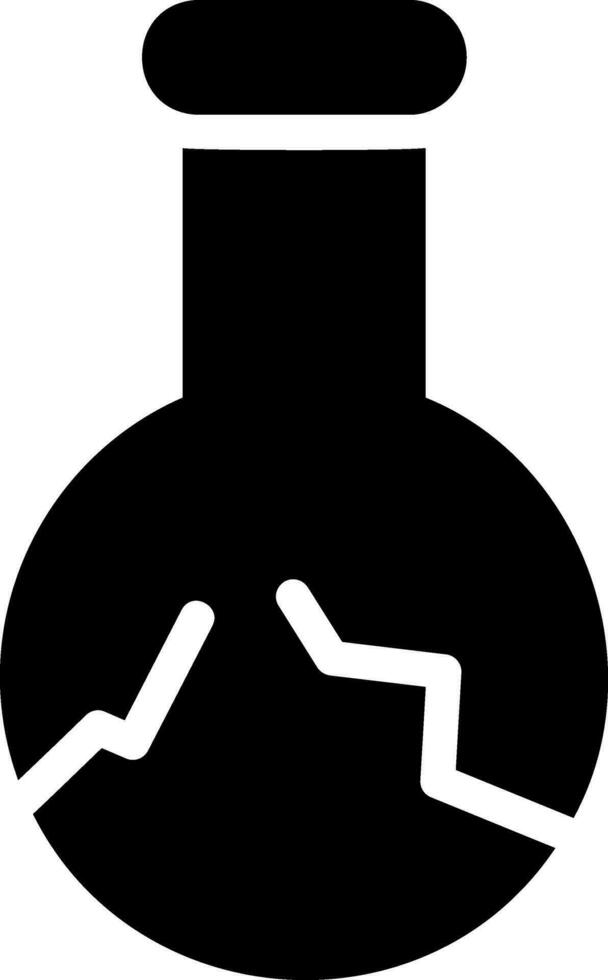 flask glyph icon vector
