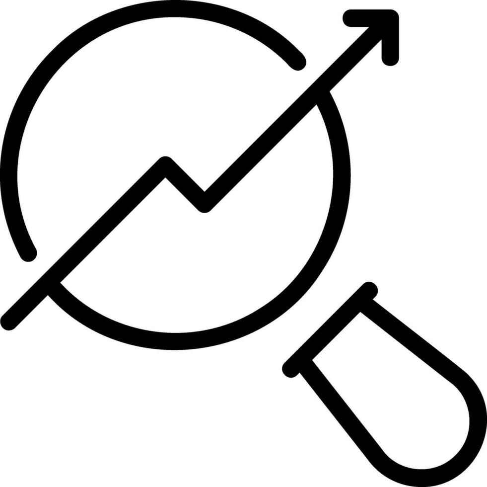 research line icon vector