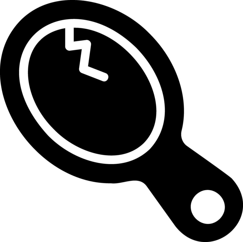 hand mirror glyph icon vector
