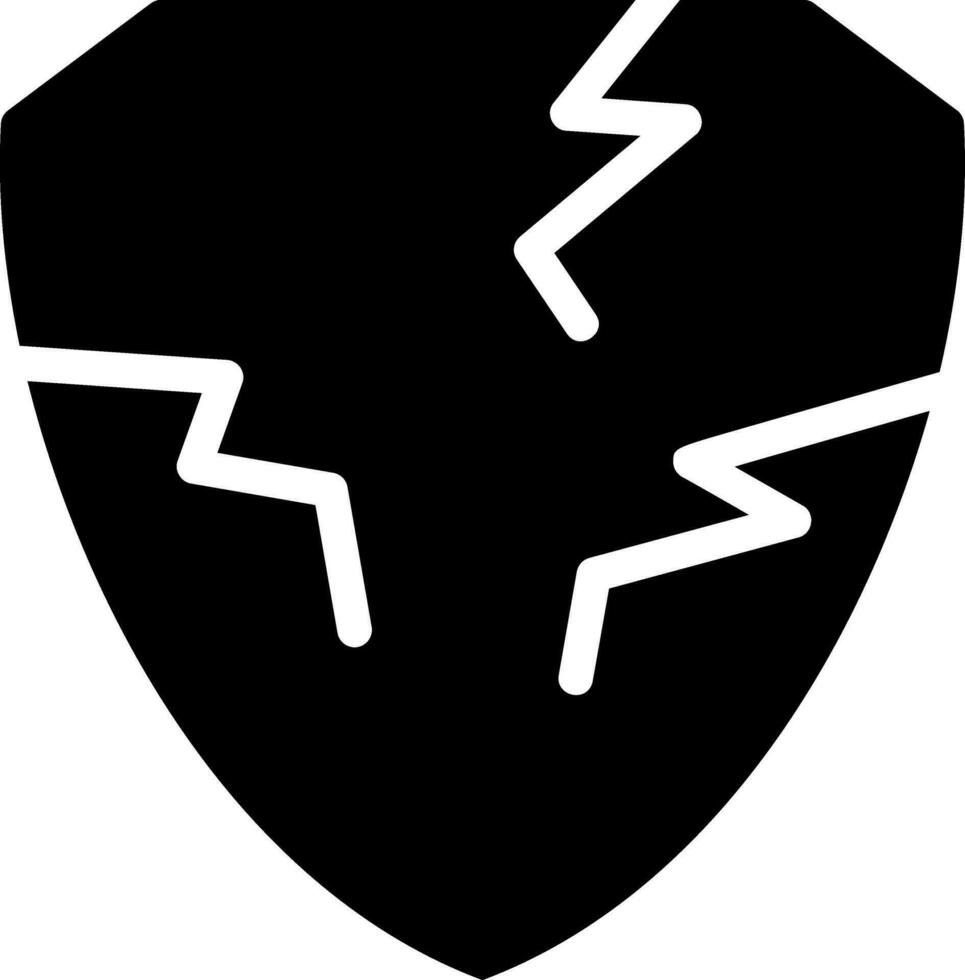 shield glyph icon vector