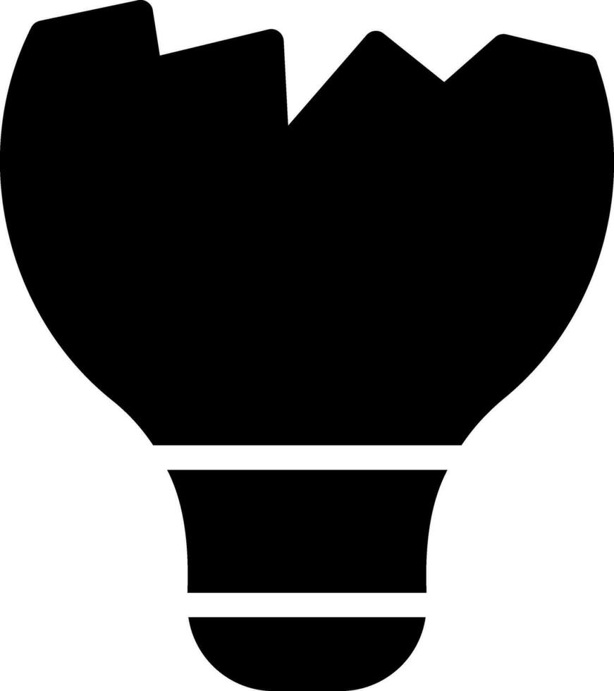 lamp glyph icon vector