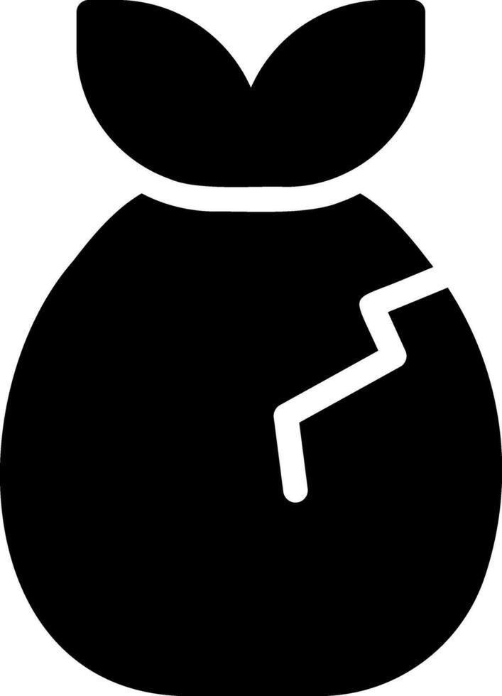 money bag glyph icon vector