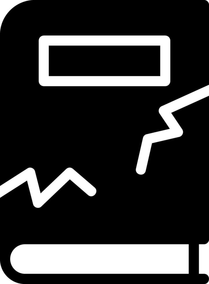 book glyph icon vector