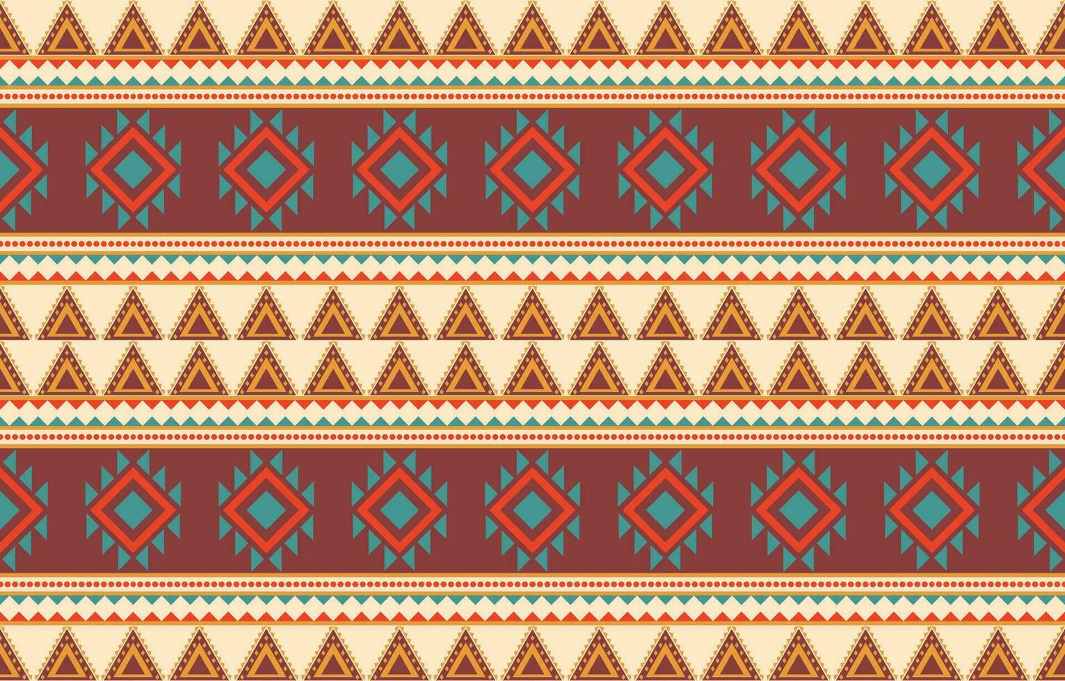 Ethnic abstract ikat art. Aztec ornament print. geometric ethnic pattern seamless  color oriental.  Design for background ,curtain, carpet, wallpaper, clothing, wrapping, Batik, vector illustration.
