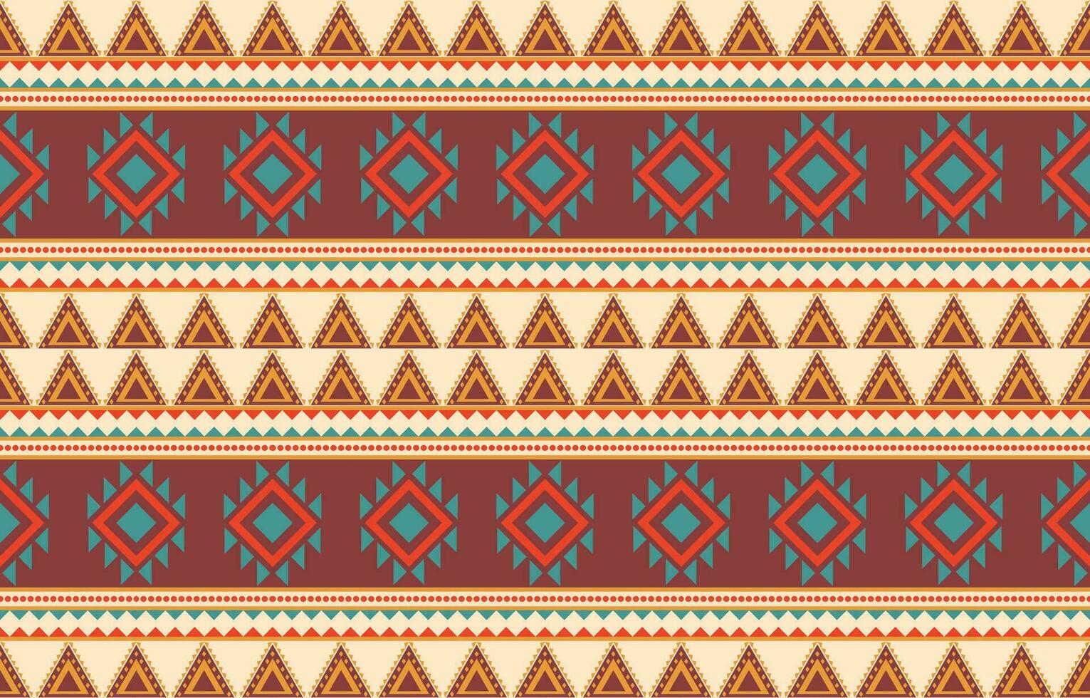 Ethnic abstract ikat art. Aztec ornament print. geometric ethnic pattern seamless  color oriental.  Design for background ,curtain, carpet, wallpaper, clothing, wrapping, Batik, vector illustration.