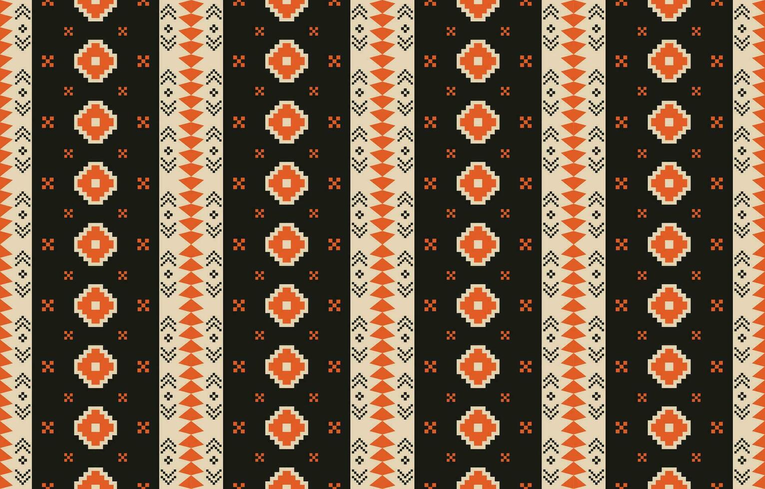 Ethnic abstract ikat art. Aztec ornament print. geometric ethnic pattern seamless  color oriental.  Design for background ,curtain, carpet, wallpaper, clothing, wrapping, Batik, vector illustration.