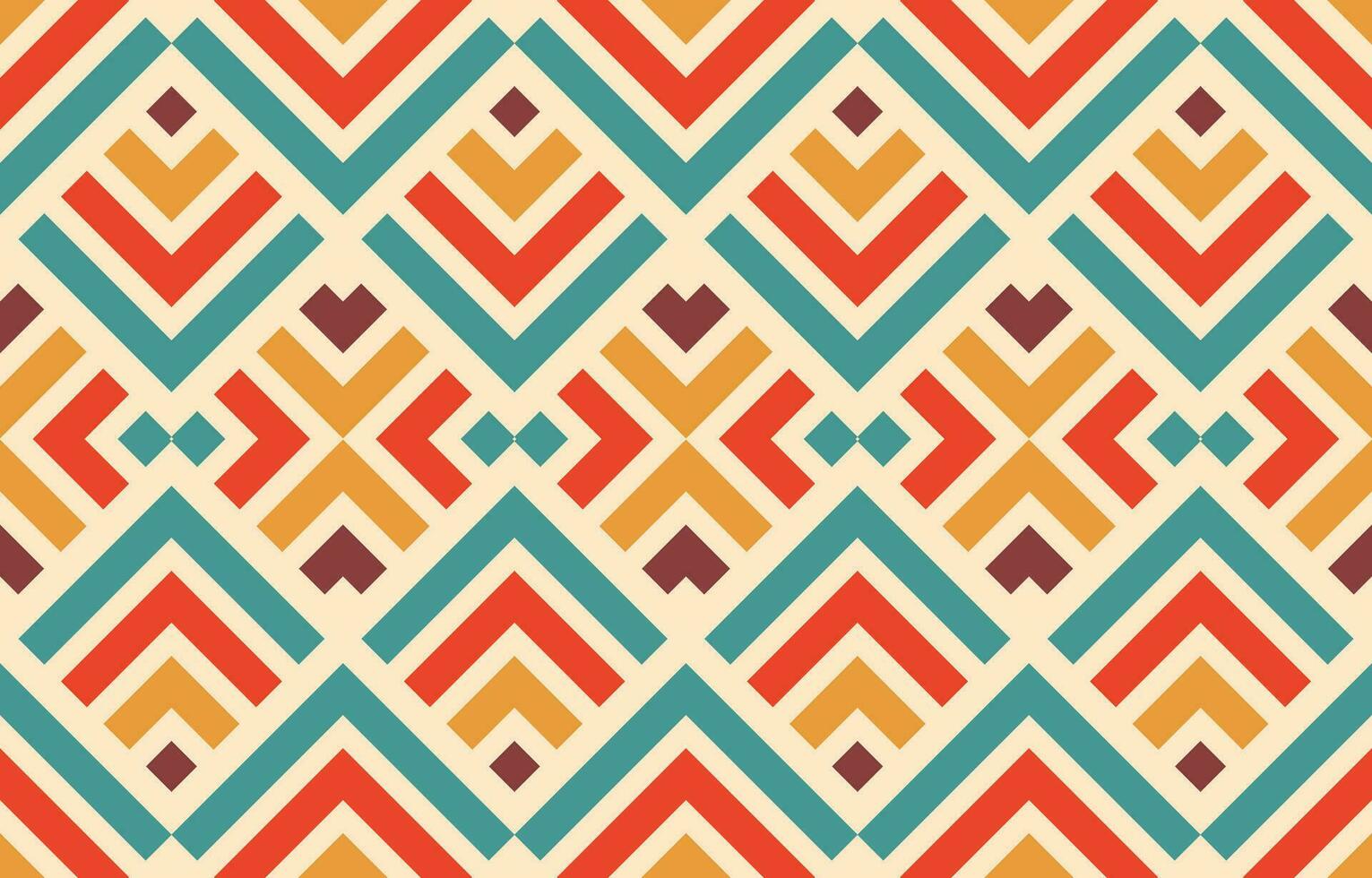 Ethnic abstract ikat art. Aztec ornament print. geometric ethnic pattern seamless  color oriental.  Design for background ,curtain, carpet, wallpaper, clothing, wrapping, Batik, vector illustration.