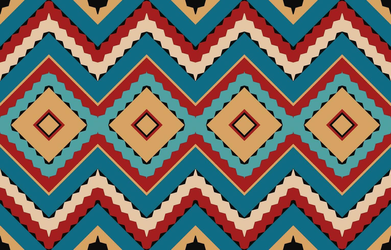 étnico resumen ikat Arte. azteca ornamento impresión. geométrico étnico modelo sin costura color oriental. diseño para antecedentes ,cortina, alfombra, fondo de pantalla, ropa, envase, batik, vector ilustración.