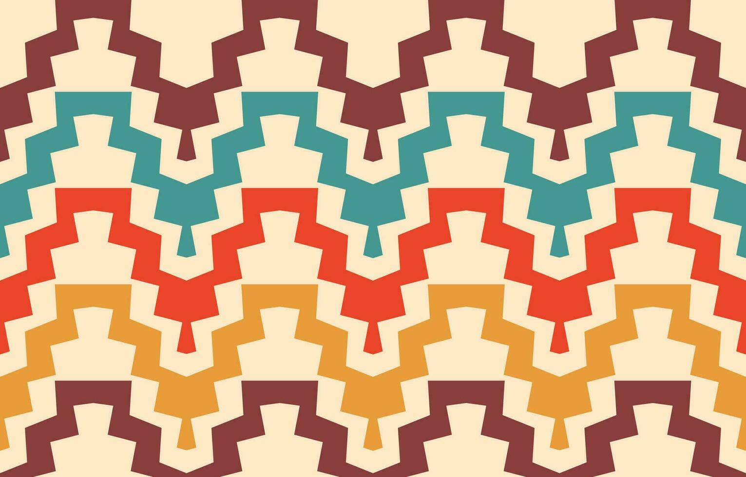 Ethnic abstract ikat art. Aztec ornament print. geometric ethnic pattern seamless  color oriental.  Design for background ,curtain, carpet, wallpaper, clothing, wrapping, Batik, vector illustration.