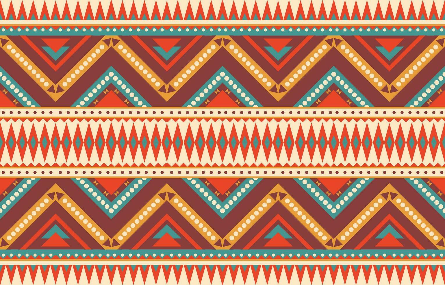 Ethnic abstract ikat art. Aztec ornament print. geometric ethnic pattern seamless  color oriental.  Design for background ,curtain, carpet, wallpaper, clothing, wrapping, Batik, vector illustration.
