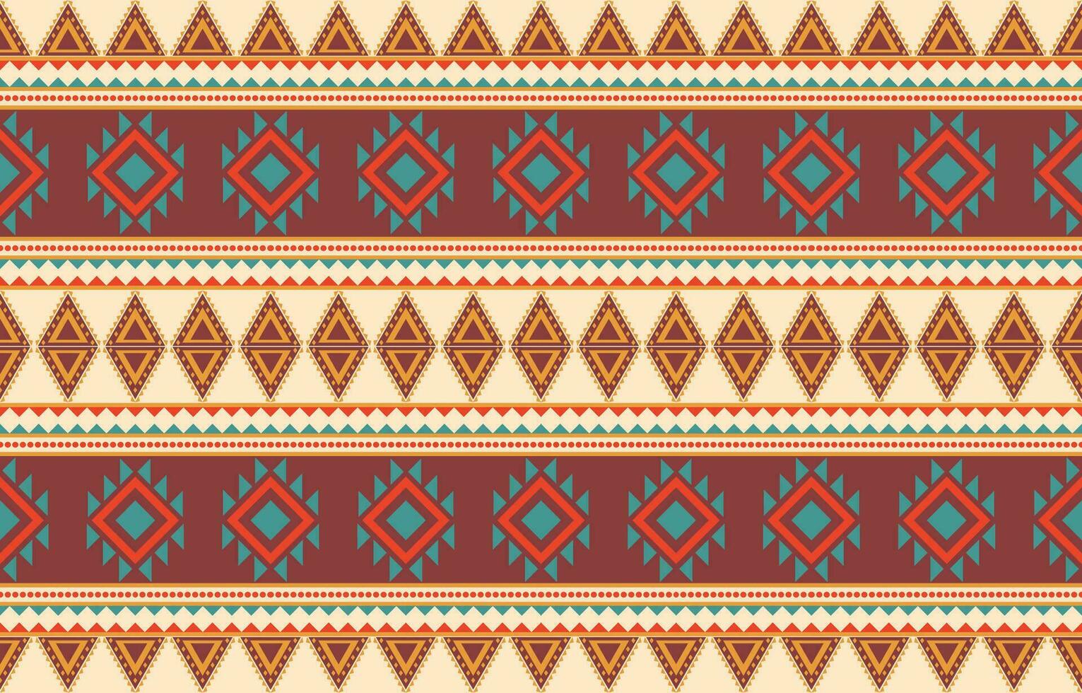 Ethnic abstract ikat art. Aztec ornament print. geometric ethnic pattern seamless  color oriental.  Design for background ,curtain, carpet, wallpaper, clothing, wrapping, Batik, vector illustration.