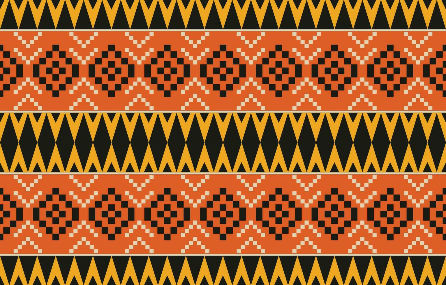 Ethnic abstract ikat art. Aztec ornament print. geometric ethnic pattern seamless  color oriental.  Design for background ,curtain, carpet, wallpaper, clothing, wrapping, Batik, vector illustration.