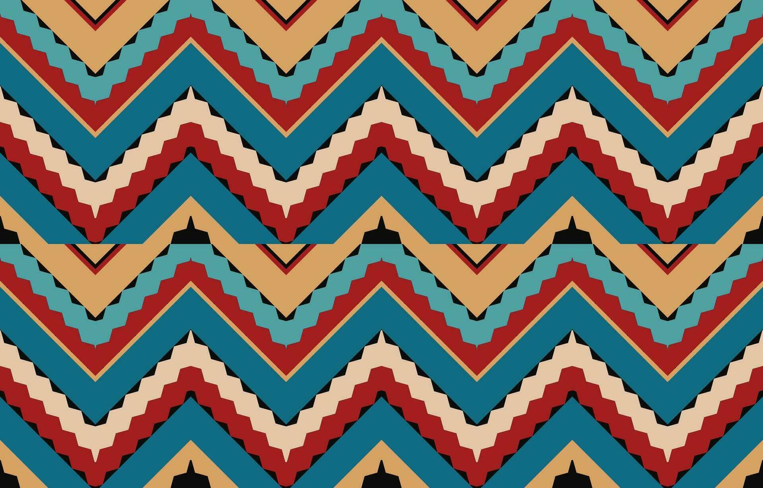 Ethnic abstract ikat art. Aztec ornament print. geometric ethnic pattern seamless  color oriental.  Design for background ,curtain, carpet, wallpaper, clothing, wrapping, Batik, vector illustration.