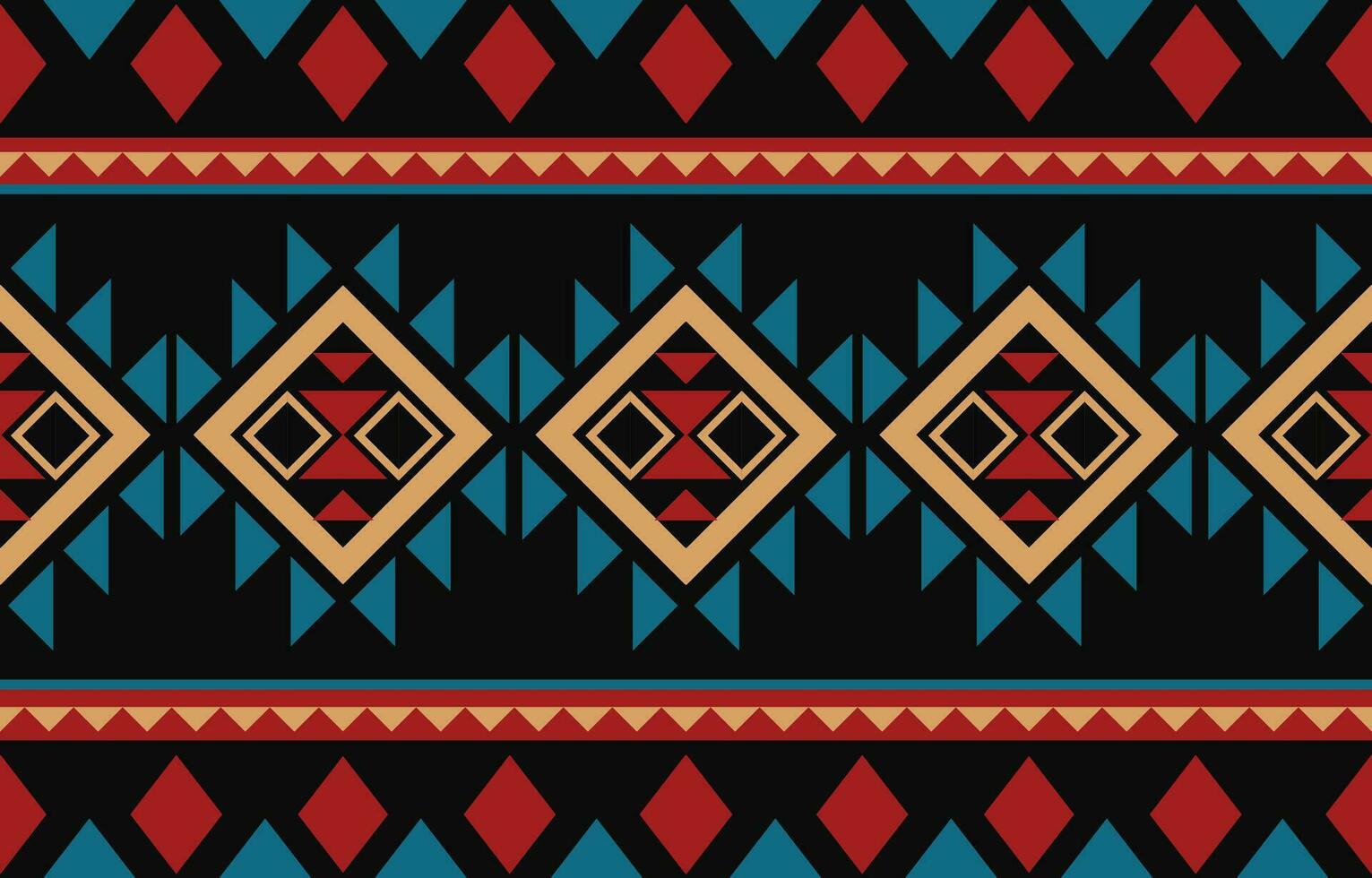 Ethnic abstract ikat art. Aztec ornament print. geometric ethnic pattern seamless  color oriental.  Design for background ,curtain, carpet, wallpaper, clothing, wrapping, Batik, vector illustration.
