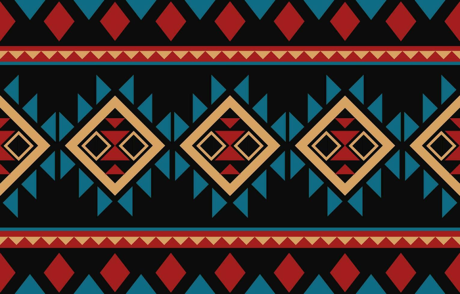 Ethnic abstract ikat art. Aztec ornament print. geometric ethnic pattern seamless  color oriental.  Design for background ,curtain, carpet, wallpaper, clothing, wrapping, Batik, vector illustration.