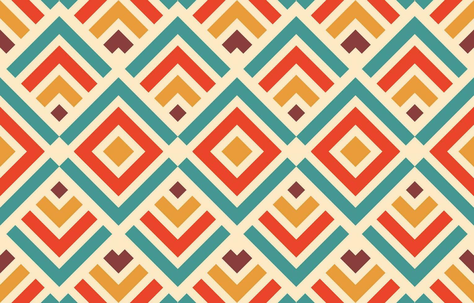 Ethnic abstract ikat art. Aztec ornament print. geometric ethnic pattern seamless  color oriental.  Design for background ,curtain, carpet, wallpaper, clothing, wrapping, Batik, vector illustration.