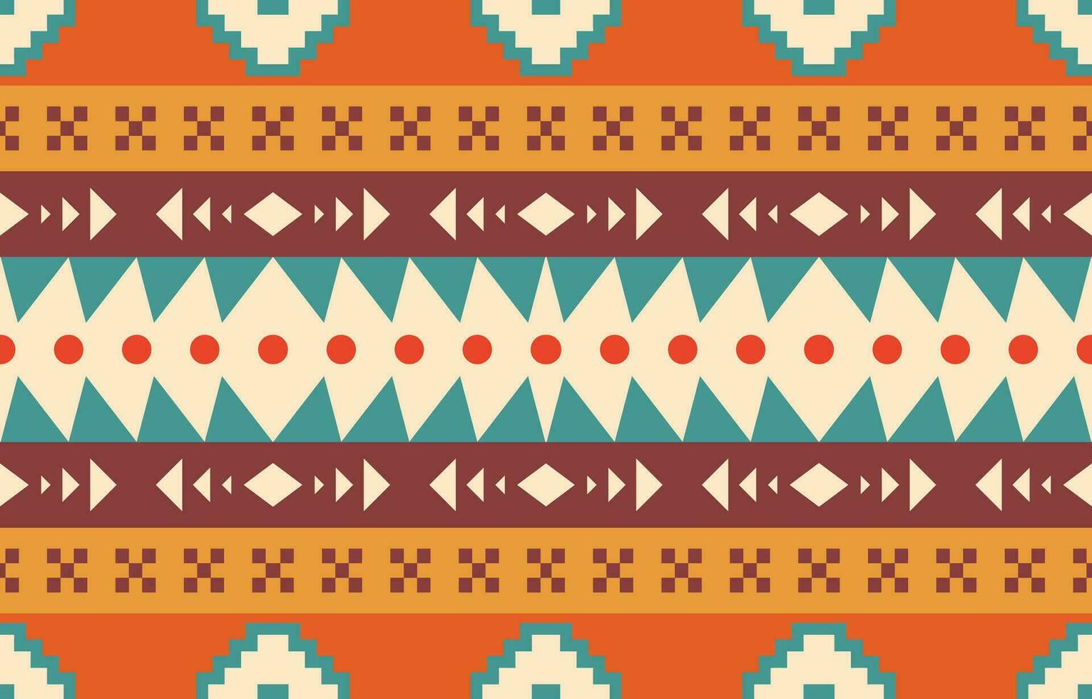 Ethnic abstract ikat art. Aztec ornament print. geometric ethnic pattern seamless  color oriental.  Design for background ,curtain, carpet, wallpaper, clothing, wrapping, Batik, vector illustration.