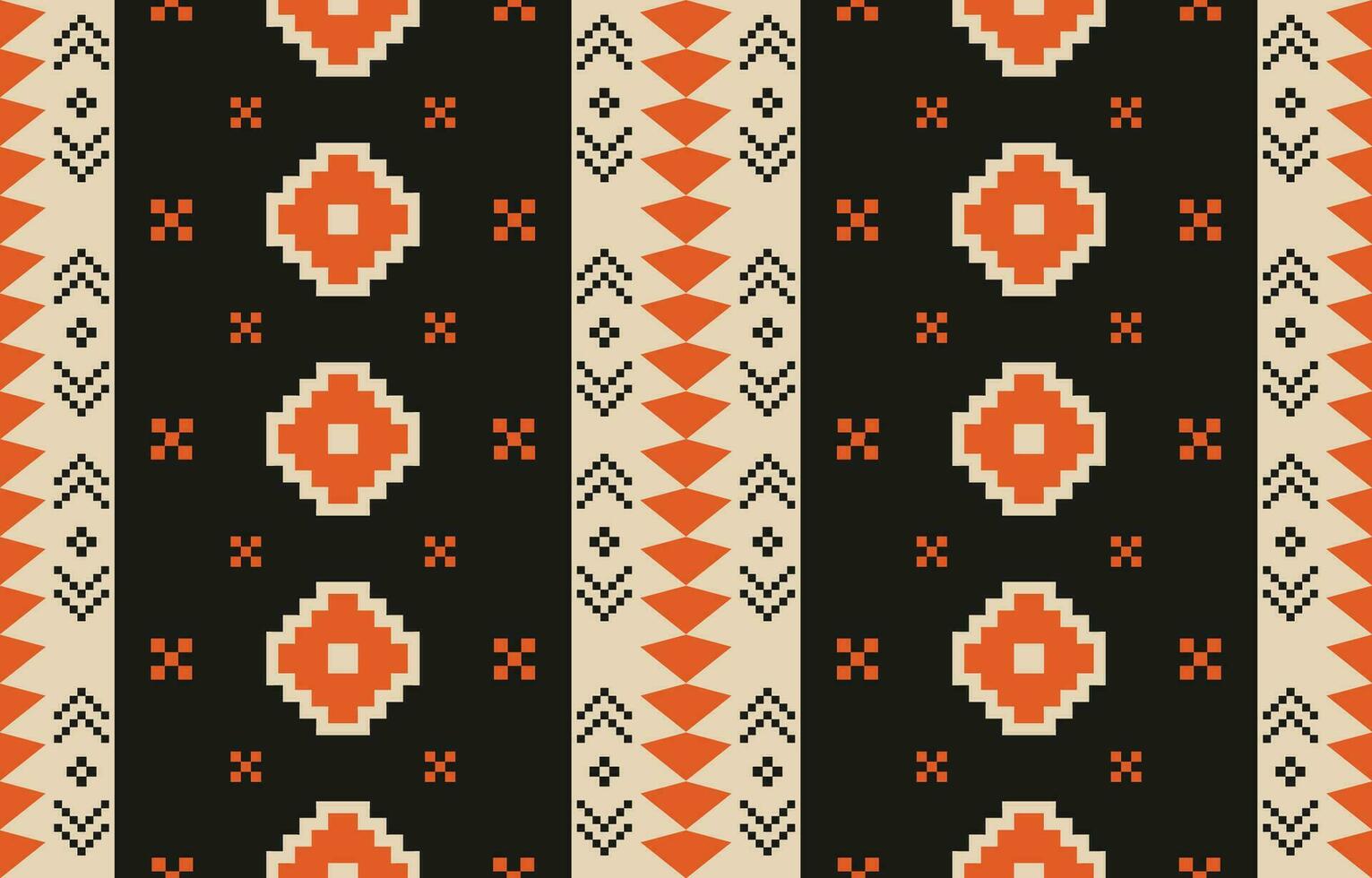 Ethnic abstract ikat art. Aztec ornament print. geometric ethnic pattern seamless  color oriental.  Design for background ,curtain, carpet, wallpaper, clothing, wrapping, Batik, vector illustration.