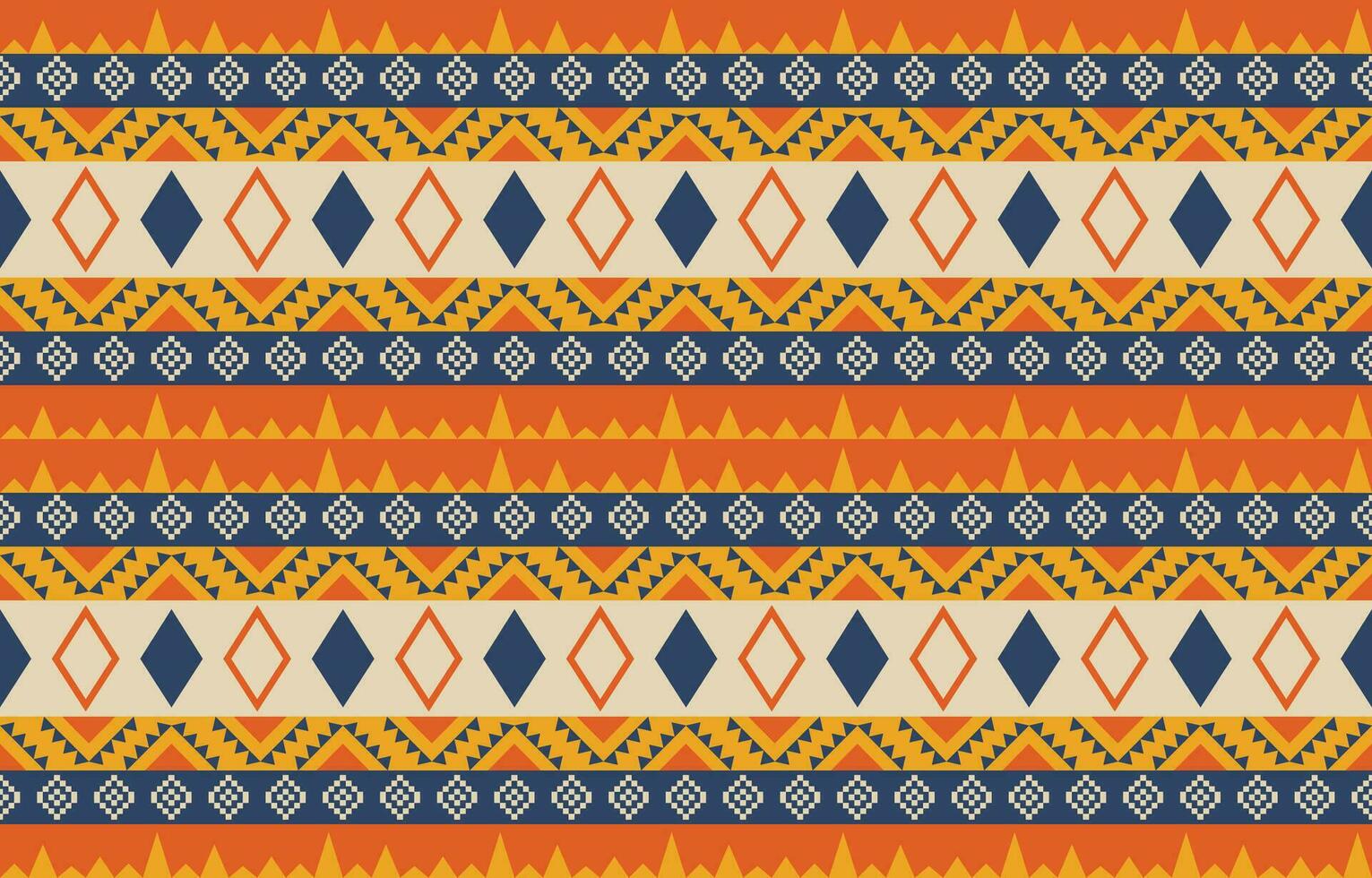 Ethnic abstract ikat art. Aztec ornament print. geometric ethnic pattern seamless  color oriental.  Design for background ,curtain, carpet, wallpaper, clothing, wrapping, Batik, vector illustration.