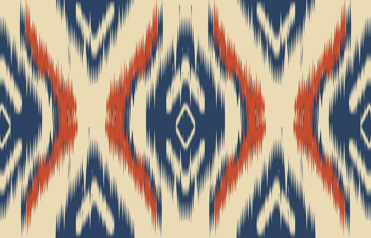 Ethnic abstract ikat art. Aztec ornament print. geometric ethnic pattern seamless  color oriental.  Design for background ,curtain, carpet, wallpaper, clothing, wrapping, Batik, vector illustration.