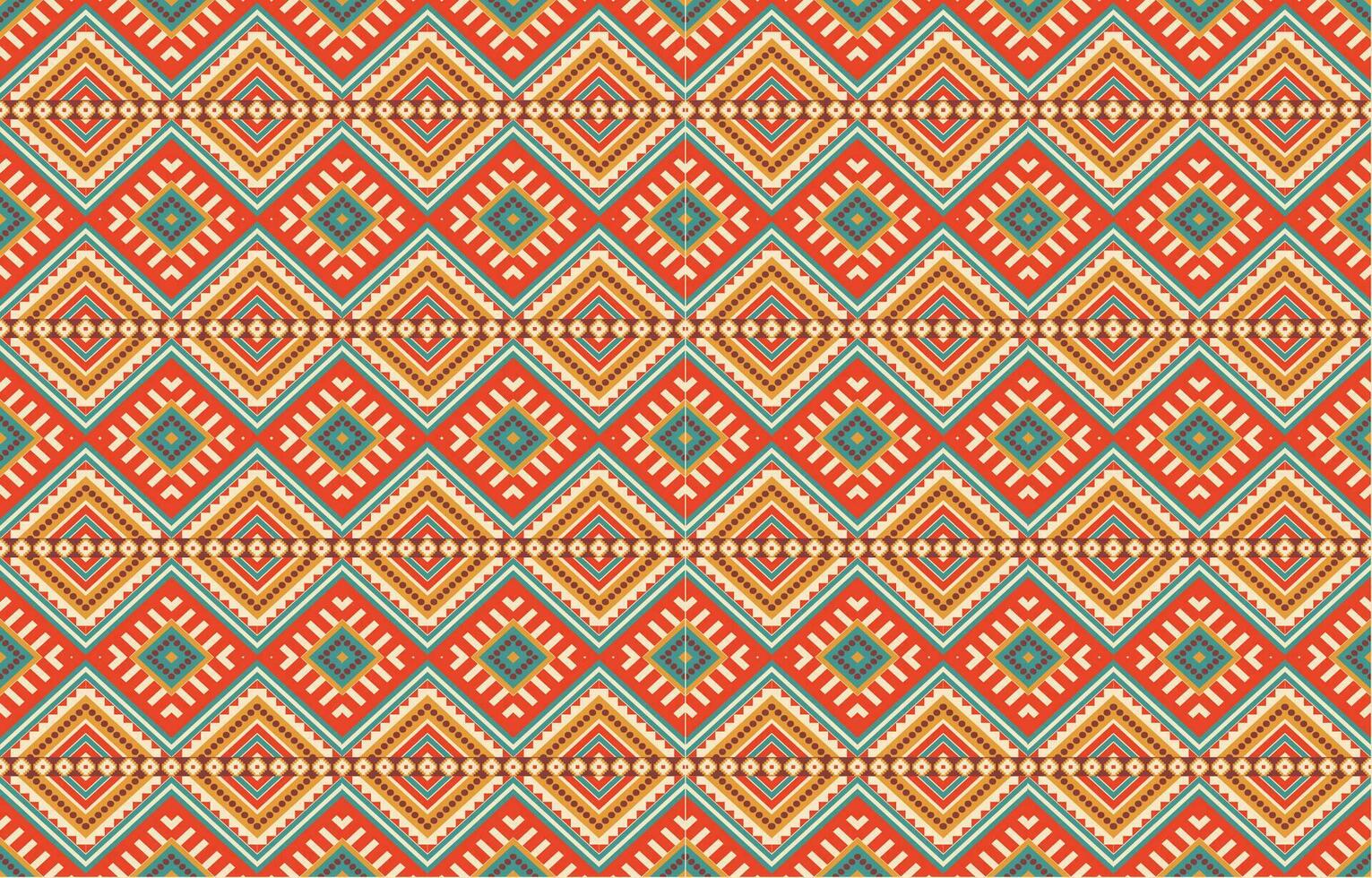 Ethnic abstract ikat art. Aztec ornament print. geometric ethnic pattern seamless  color oriental.  Design for background ,curtain, carpet, wallpaper, clothing, wrapping, Batik, vector illustration.