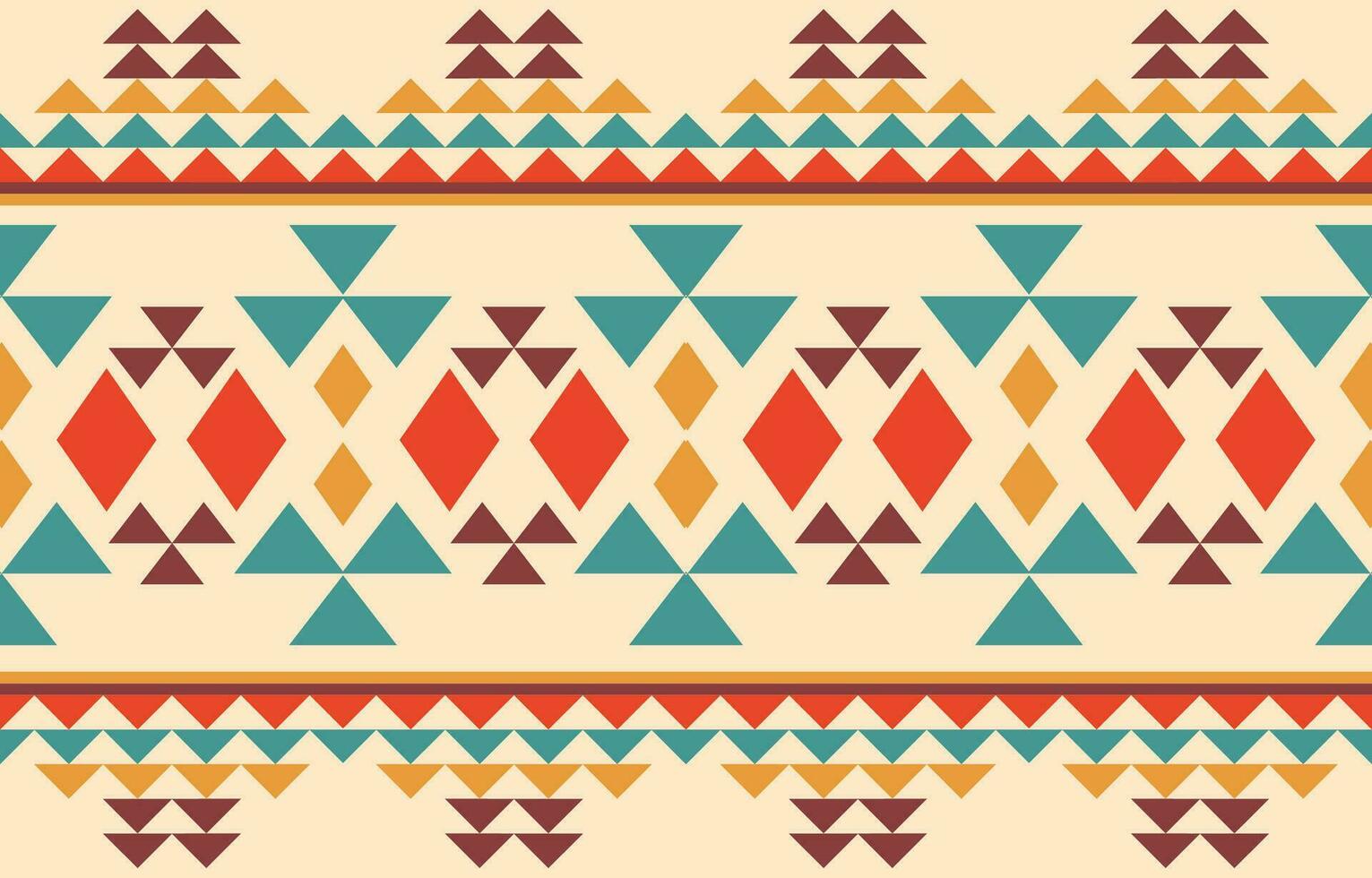 Ethnic abstract ikat art. Aztec ornament print. geometric ethnic pattern seamless  color oriental.  Design for background ,curtain, carpet, wallpaper, clothing, wrapping, Batik, vector illustration.