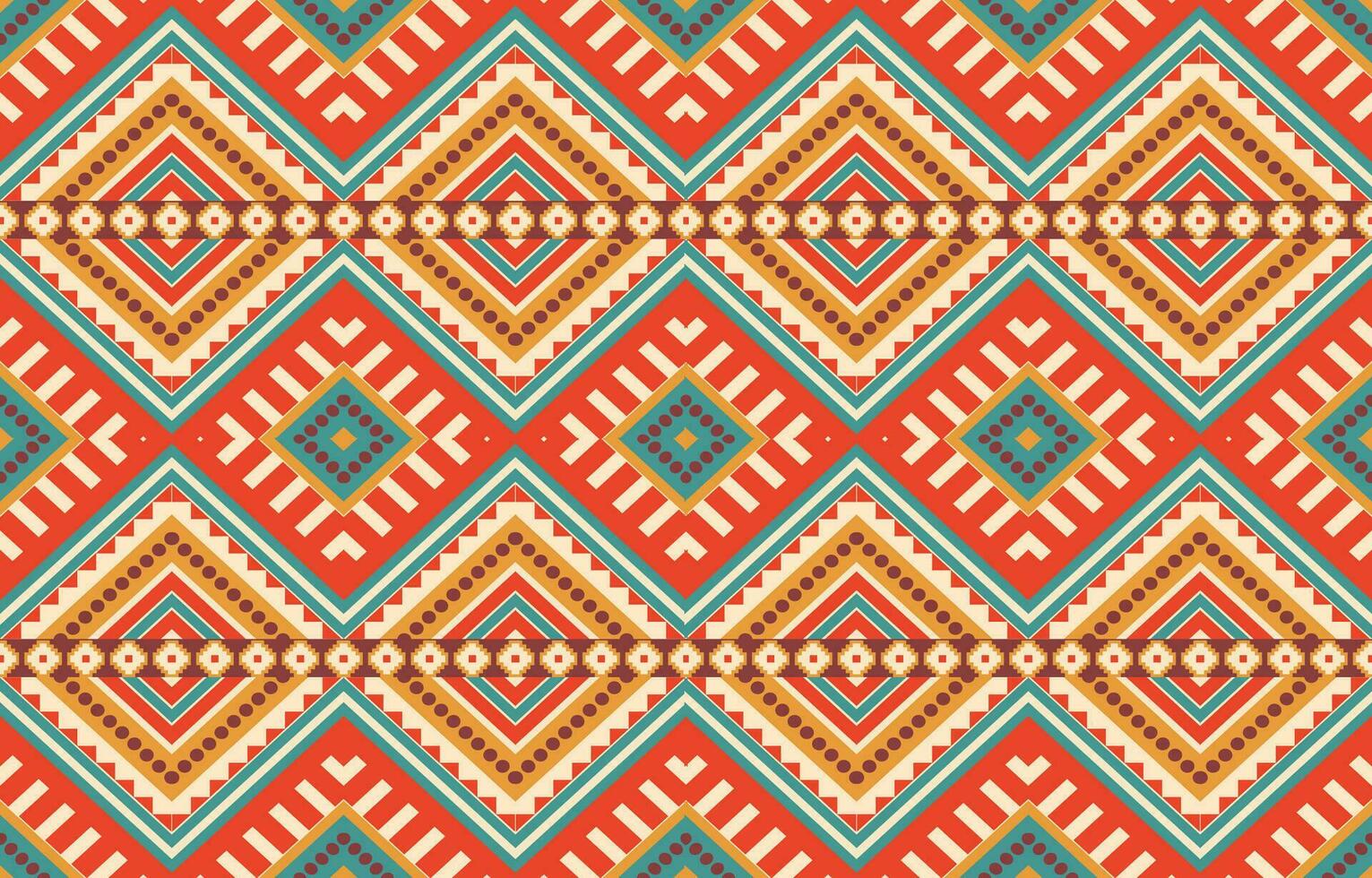 Ethnic abstract ikat art. Aztec ornament print. geometric ethnic pattern seamless  color oriental.  Design for background ,curtain, carpet, wallpaper, clothing, wrapping, Batik, vector illustration.