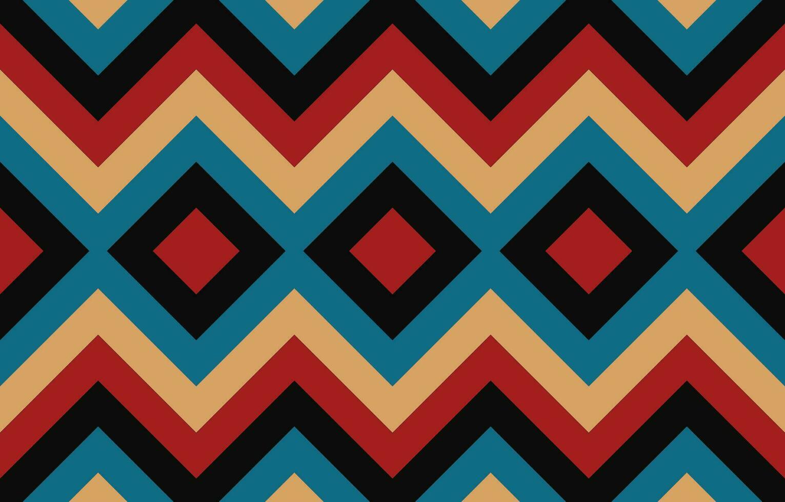 Ethnic abstract ikat art. Aztec ornament print. geometric ethnic pattern seamless  color oriental.  Design for background ,curtain, carpet, wallpaper, clothing, wrapping, Batik, vector illustration.