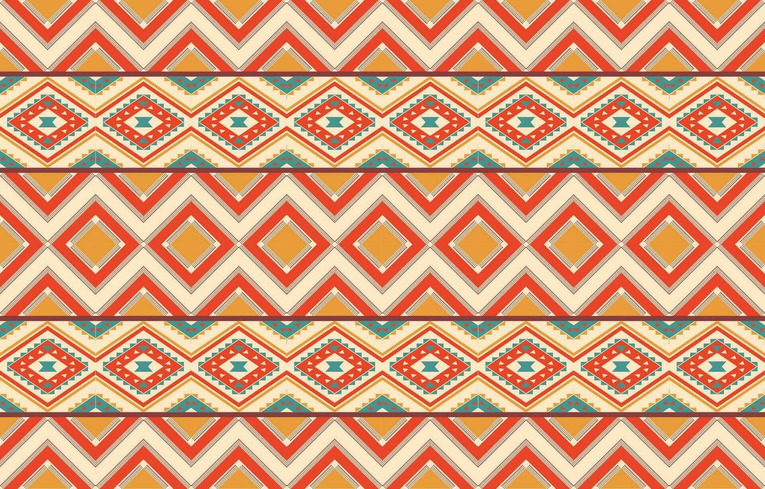 Ethnic abstract ikat art. Aztec ornament print. geometric ethnic pattern seamless  color oriental.  Design for background ,curtain, carpet, wallpaper, clothing, wrapping, Batik, vector illustration.