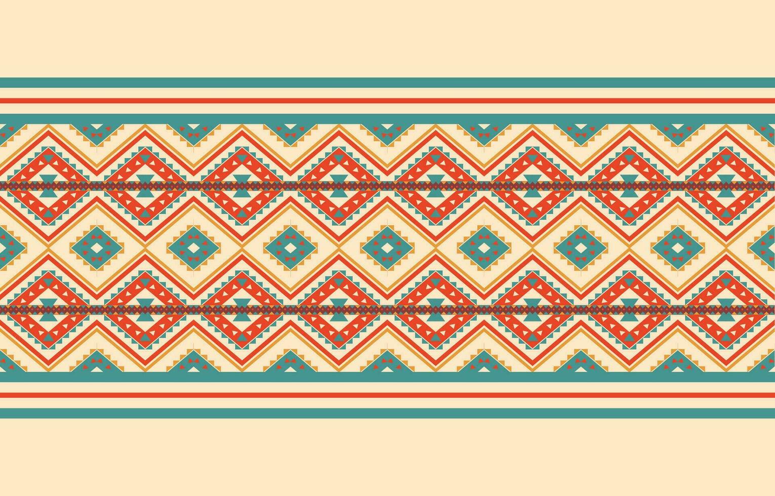 Ethnic abstract ikat art. Aztec ornament print. geometric ethnic pattern seamless  color oriental.  Design for background ,curtain, carpet, wallpaper, clothing, wrapping, Batik, vector illustration.