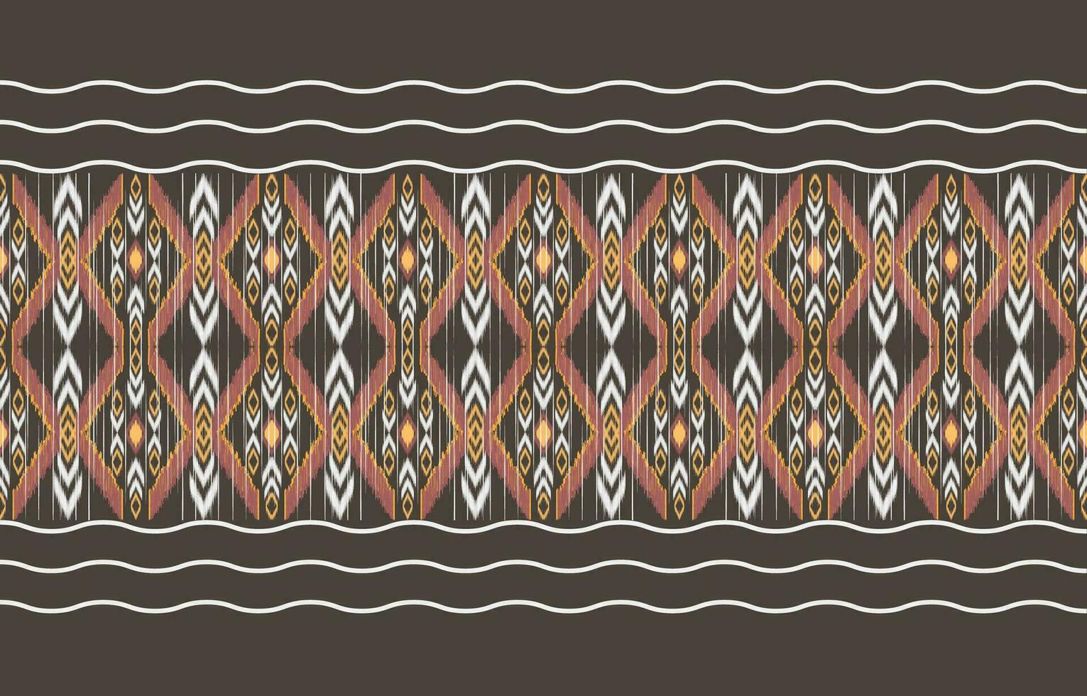 étnico resumen ikat Arte. azteca ornamento impresión. geométrico étnico modelo sin costura color oriental. diseño para antecedentes ,cortina, alfombra, fondo de pantalla, ropa, envase, batik, vector ilustración.