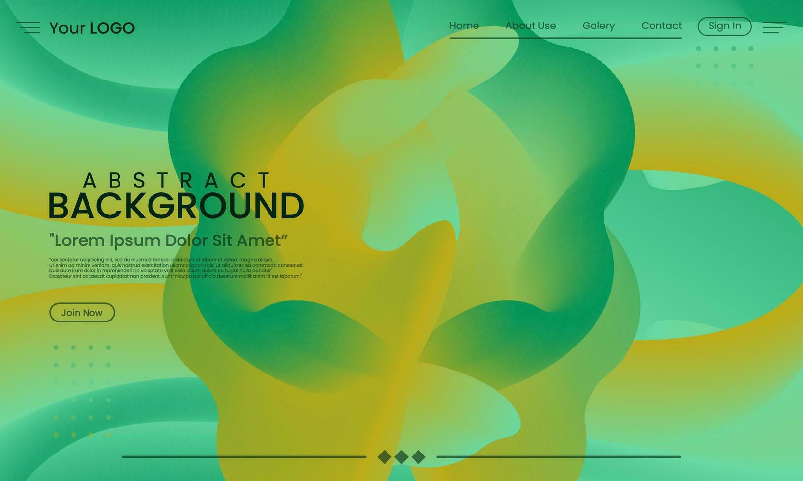 Abstract gradient fluid background. vector