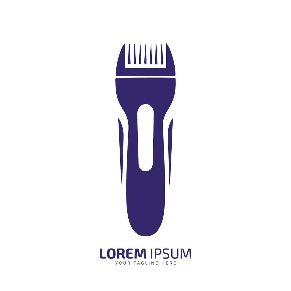 Hair clipper logo template. Hairdresser logo. Vector illustration. hair trimmer design