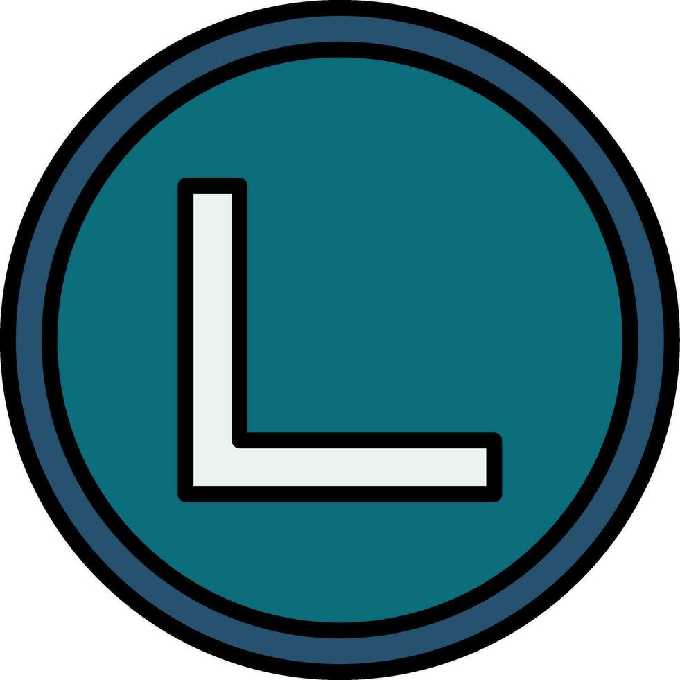 Right Angle Vector Design Element Icon