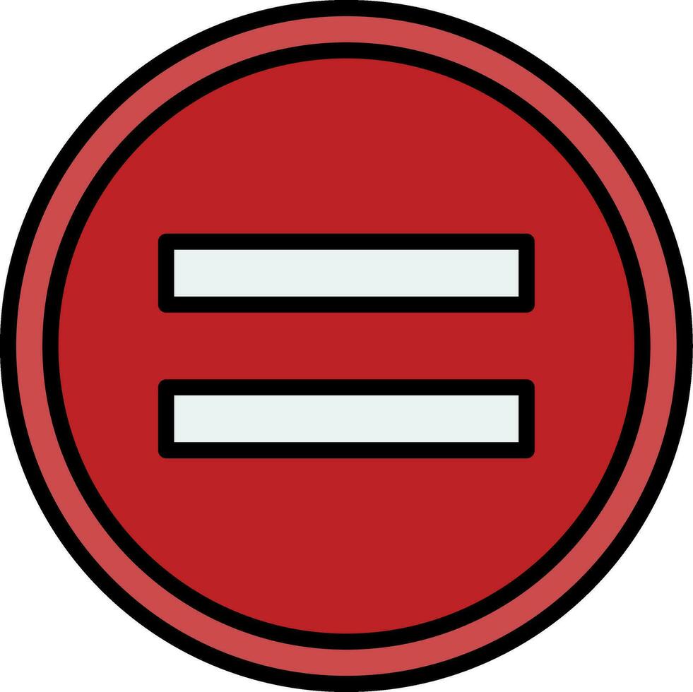 Equal Vector Design Element Icon