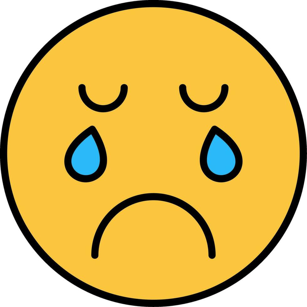 Crying Vector Design Element Icon