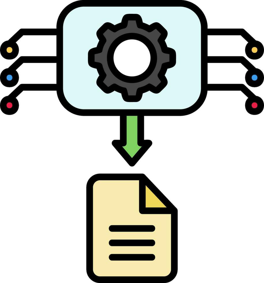 Machine Generated Data Vector Design Element Icon