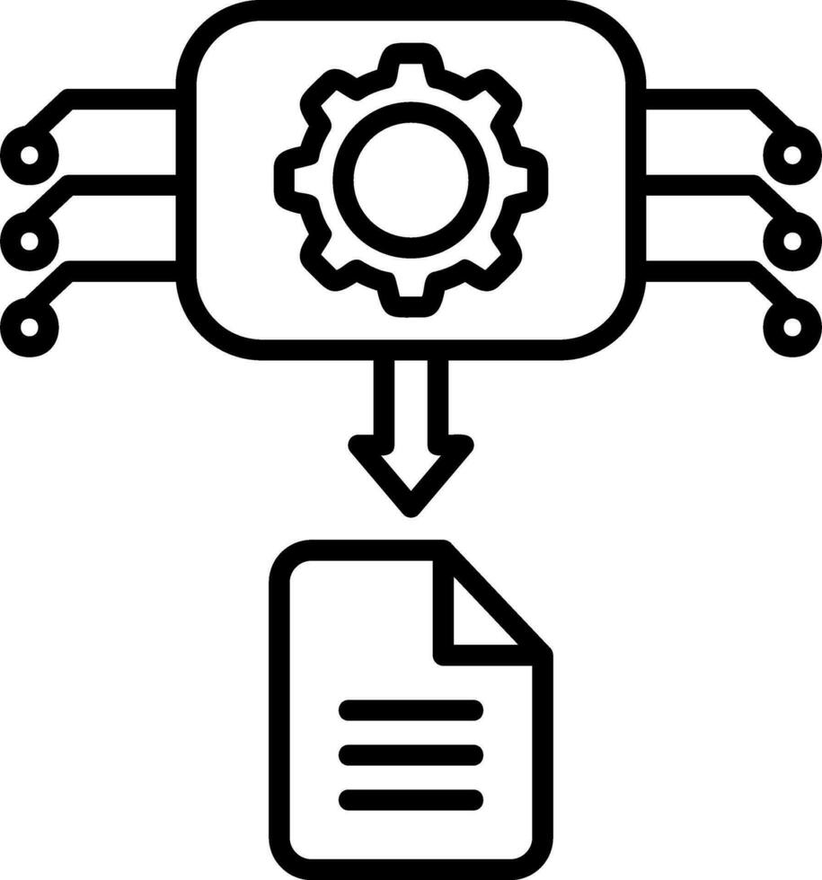 Machine Generated Data Vector Design Element Icon