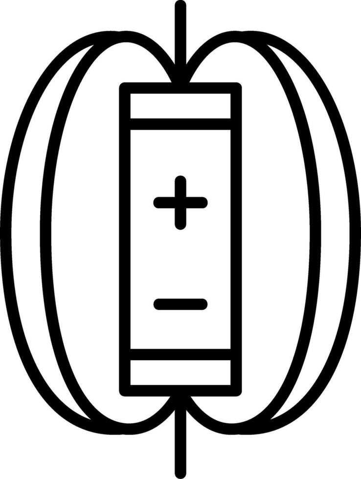 Magnetic Field Vector Design Element Icon